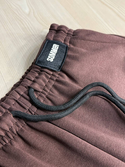 Брюки женские A-N 27068 спортивные джогеры с нашивкой на поясе коричневые, коричневый, M Киев - изображение 2