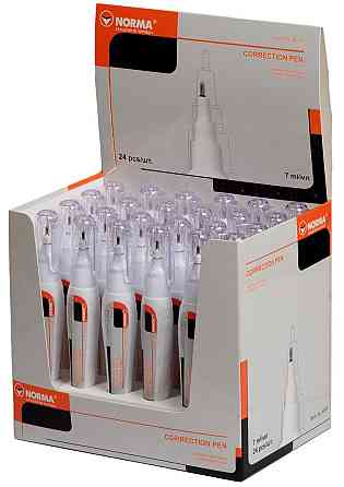 Коректор-ручка з метал. кінчиком 7 мл "Norma", 4915N, шт Київ
