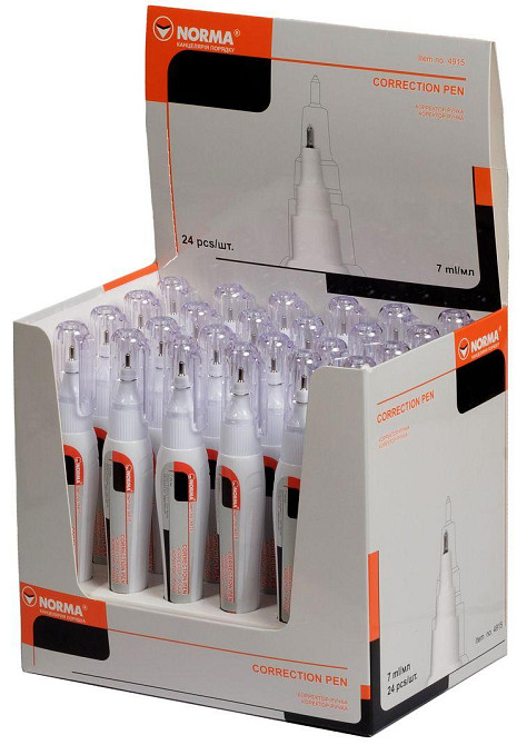 Коректор-ручка з метал. кінчиком 7 мл 