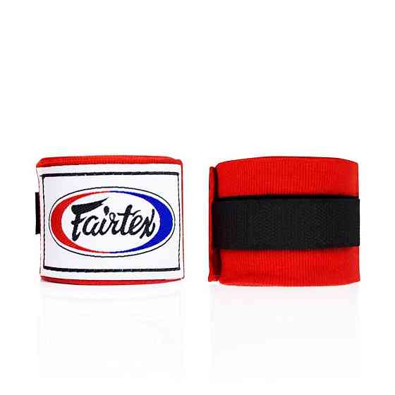 Бинти для боксу Fairtex HW2 Red (4,5м) Каменское