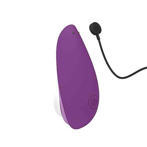 Вакуумний кліторальний стимулятор Womanizer Liberty 2 Purple, 8 режимів, магнітна кришечка Sex Aura Київ