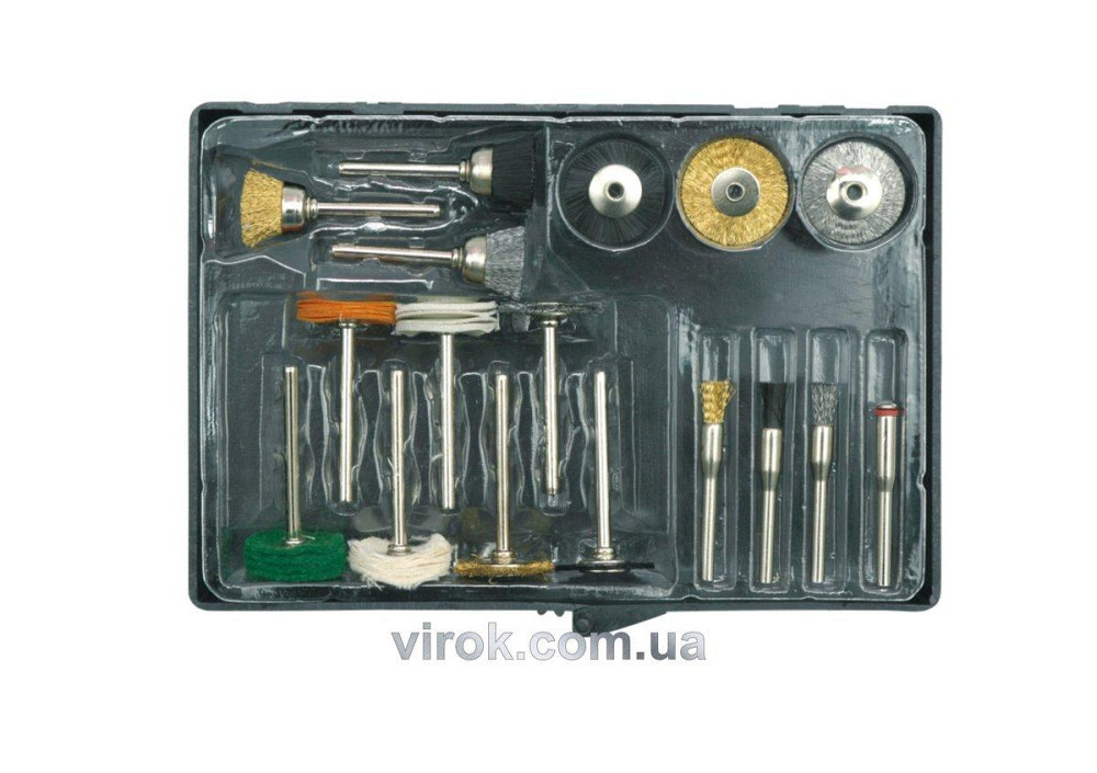Насадки шліфувальні та полірувальні до мінішліфмашинки VOREL, набір 17шт [10/50] Одеса - фото 1