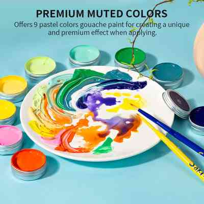 Гуашевые краски Arrtx 9B, 9 цветов (LC302925) Винница