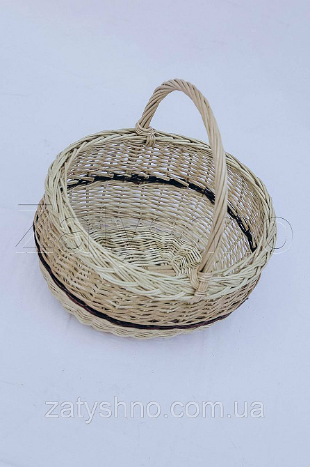 Плетеная корзина на Пасху из лозы | корзина на Пасху | корзинка пасхальная | кошик на пасху Киев - изображение 3