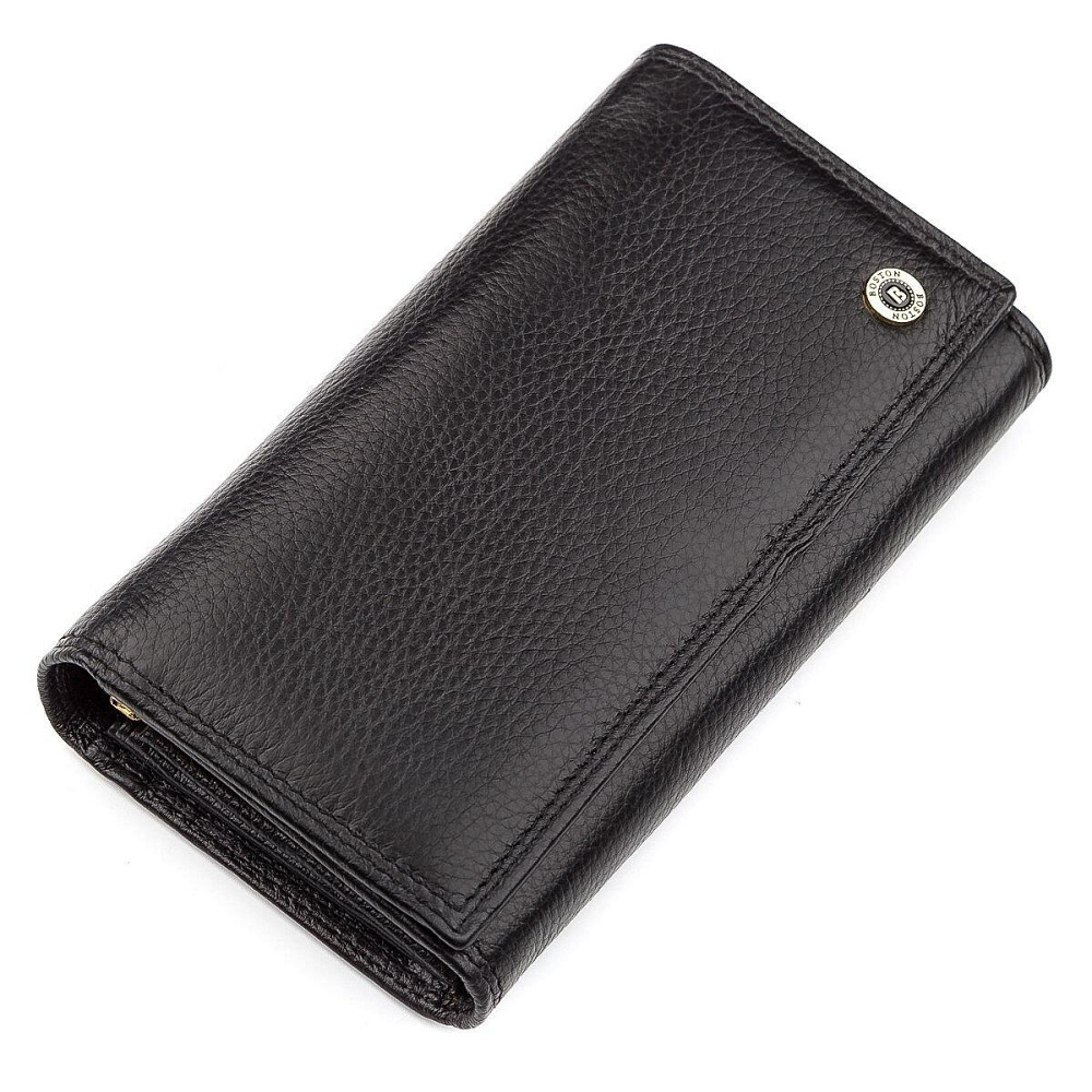 Кошелек женский Boston 18489 (S9001B) высококачественная кожа Черный Киев - изображение 1