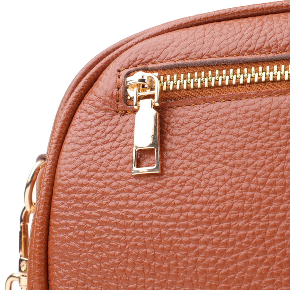 Стьобана сумка для жінок з натуральної шкіри Vintage 22899 Рудий Київ - фото 6