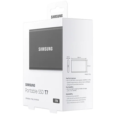 Накопичувач SSD USB 3.2 1TB T7 Samsung (MU-PC1T0T/WW) Вінниця - фото 4