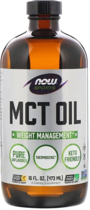 Масло МСТ Now Foods MCT Oil 473 мл без смаку Київ - фото 1