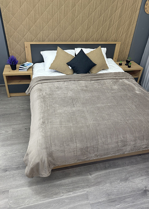 Плед-покривало Decorator WellSoft 150х210 см однотонний Світло-сірий (87-271) Київ - фото 6