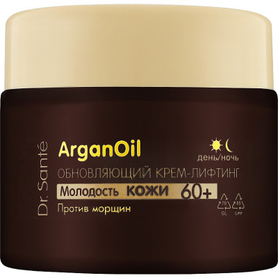 Крем для обличчя Dr. Sante Argan Oil Оновлювальний крем-ліфтинг проти зморшок 60+ 50 мл (4823015929151) Вінниця - фото 2