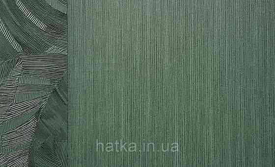 Обои винил на флизелине Grandeco Time метровые однотонные тонкая полоска темно зеленые Киев