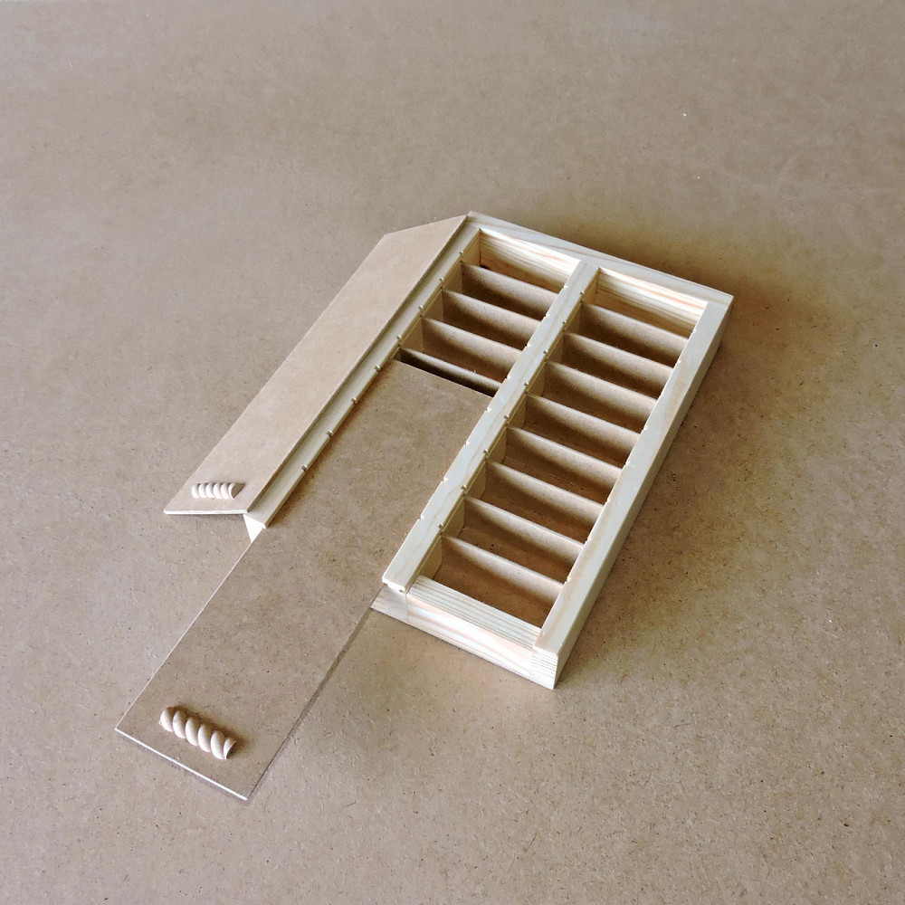 Пенал дерев'яний "Півонія 18" 20х30х4см Миколаїв - фото 1