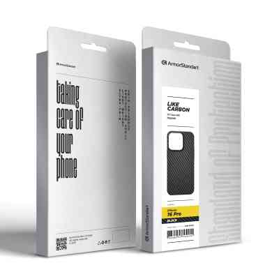 Чохол до мобільного телефона Armorstandart LikeCarbon MagCase Apple iPhone 16 Pro Black (ARM80094) Вінниця