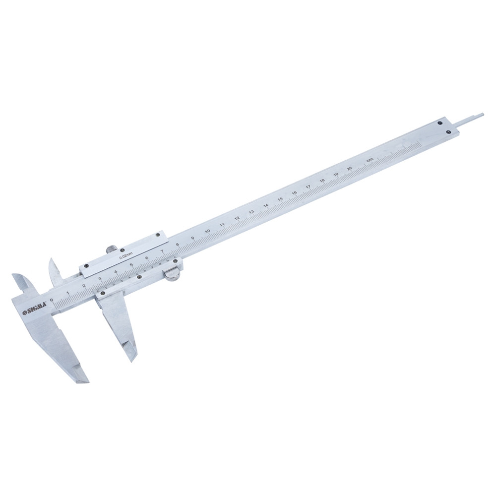 Sigma Штангенциркуль механический 200мм точность ±0.02мм (пенал) SIGMA (3922211) Коломия - фото 4
