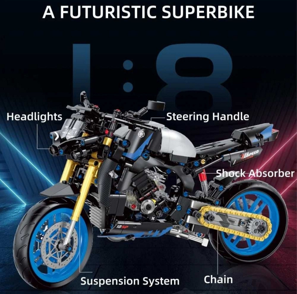 Мотоцикл Yamaha MT-10 SP LEGO 638 pcs в подарочн. Киев - изображение 1
