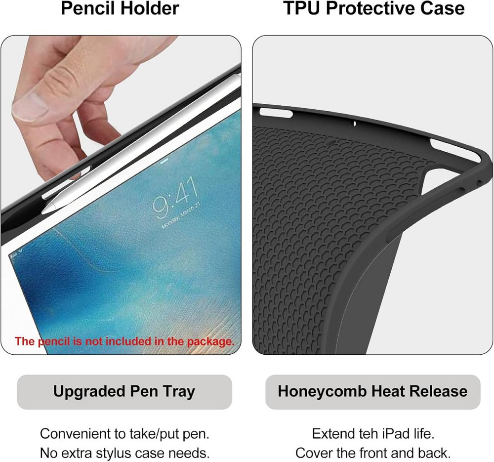 Чехол со съемной клавиатурой Bluetooth JADEMALL iPad 9.7 2018/ iPad 9.7 2017/ iPad Air 2/ iPad Air/ iPad Pro 9.7 Днепр - изображение 7