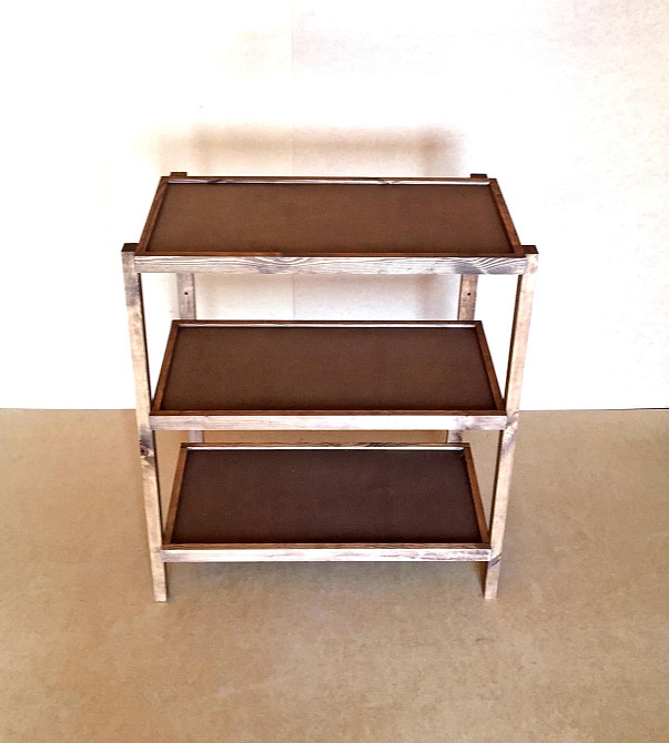 Етажерка розбірна "Честер" 3 полиці 40х80х100 капучино Миколаїв - фото 2