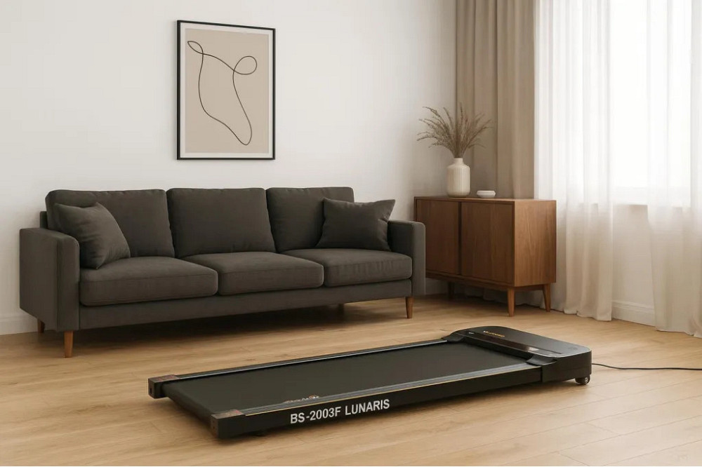 Бігова доріжка компактна електрична Lunaris з Bluetooth домашній тренажер для бігу та ходьби Київ - фото 9