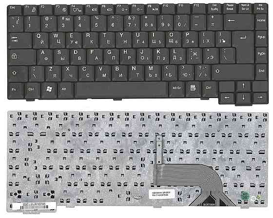 Клавиатура для ноутбука Fujitsu Amilo (M6450, M6450G) Black, RU (вертикальный энтер) Вінниця