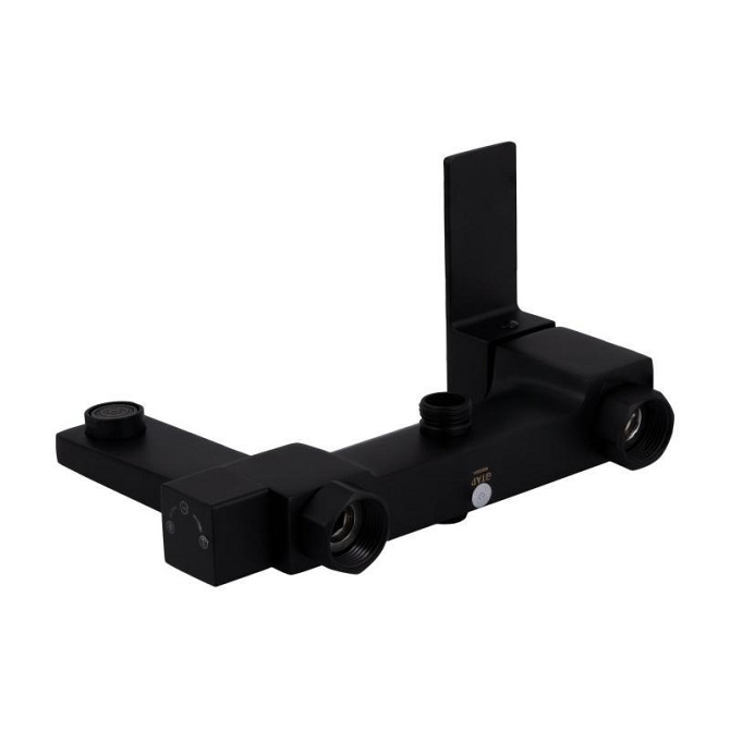 Душевая система из латуни Qtap Gemini на три потребителя (с изливом) QTGEM111BLM45686 Black Matt Харьков - изображение 7