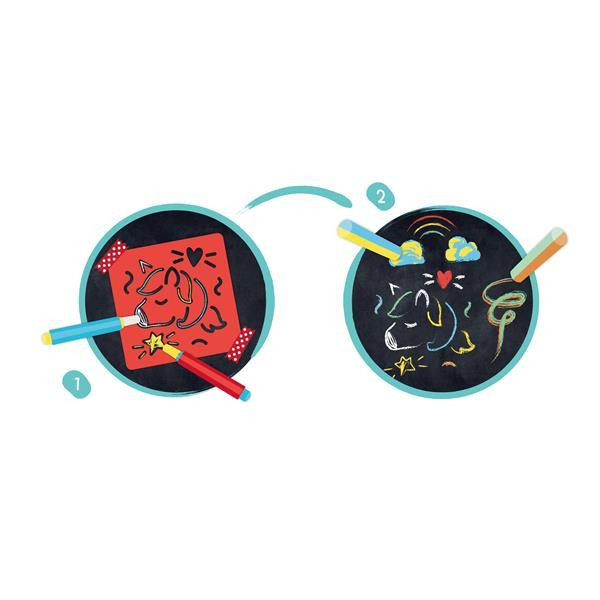 Набір для малювання Hape Трафарети з крейдою (E1068) Харків - фото 1