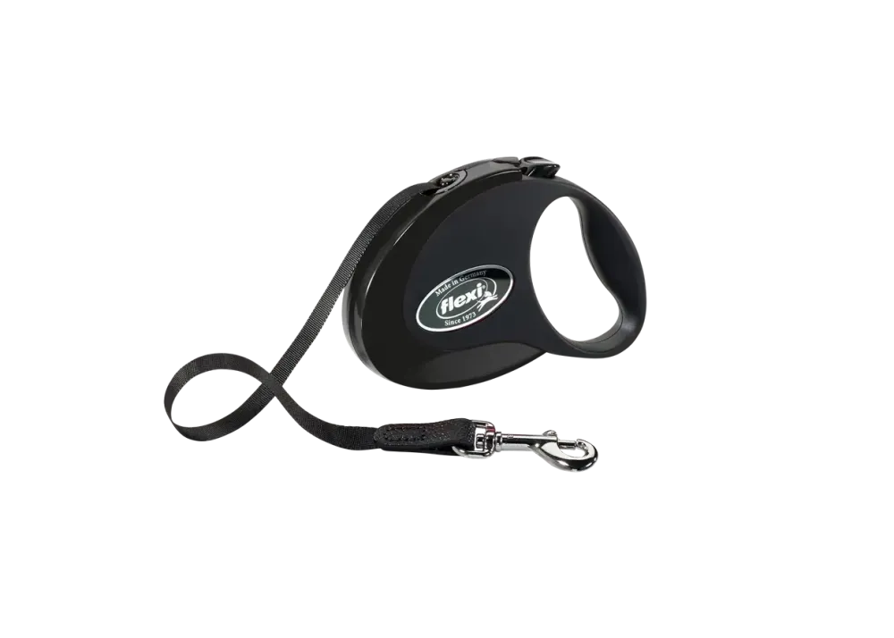 Рулетка-повідець Flexi Style S стрічка 3м/12кг (чорний) Вінниця - фото 1