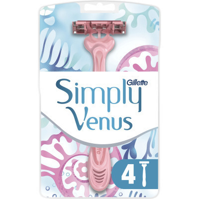 Бритва Gillette Simply Venus 3 4 шт. (7702018465675/8700216143608) Вінниця - фото 1