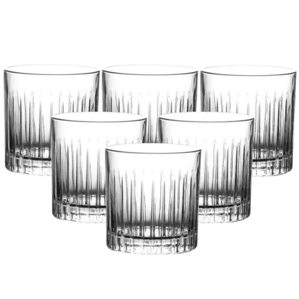 Набір склянок для віскі 6 штук по 310 мл прозорий HP4166 Київ - фото 1