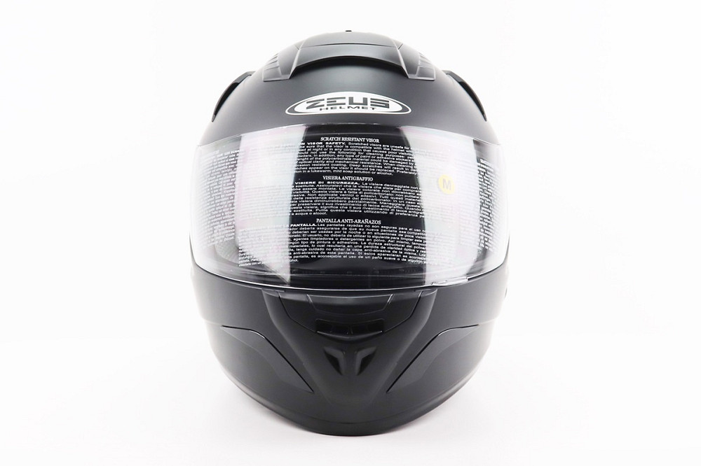 Шолом інтеграл, закритий+відкидні окуляри ZS-806F Solid M, ЧОРНИЙ мат Киев - изображение 4