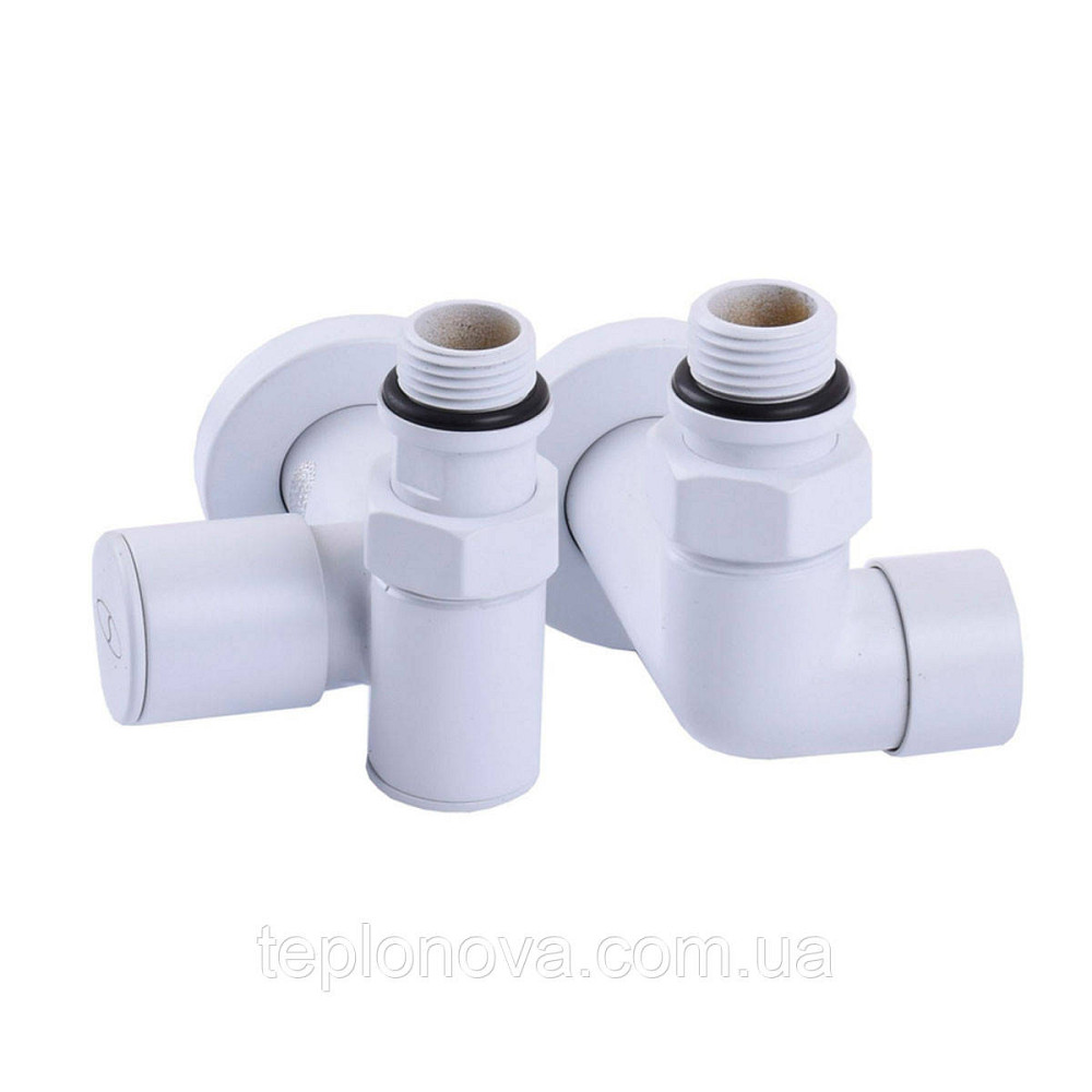 Кран кутовий під ТЕН Solomon 1/2"х1/2" білий, 2 шт. Чернівці - фото 2