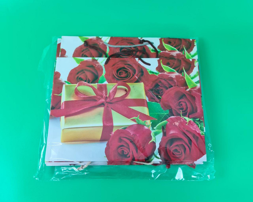 Паперовий великий горизонтальний пакет 36/22/10 (артBG-116) (12 шт.) Харків - фото 2