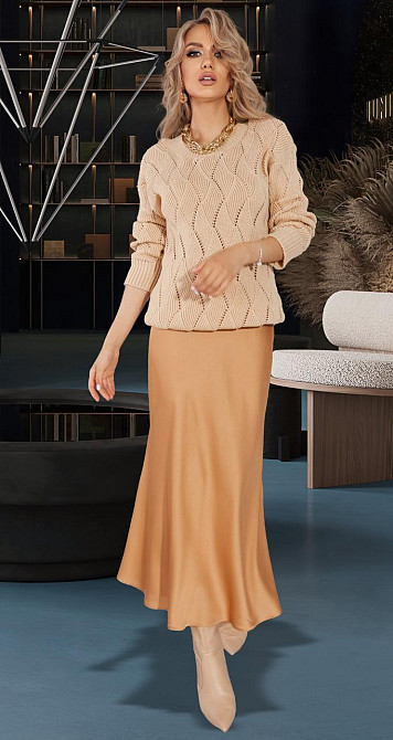 Гарний ажурний светр (46-48) Киев - изображение 2