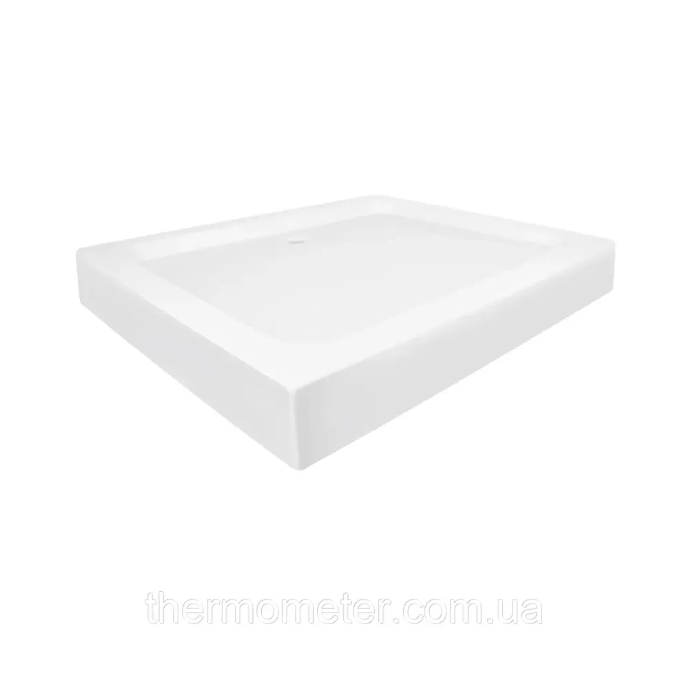 Душовий піддон KAPIELKA ST100x80х14 низький, прямокутний, діаметр зливу 52 мм Lidz Київ - фото 14