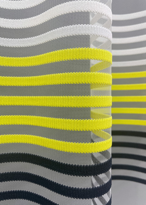 Тюль фатин полосы, коллекция 