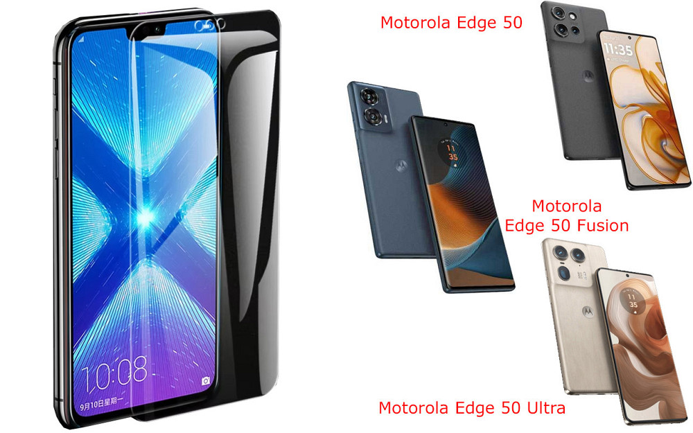 Захисне скло NeoGlass для Motorola Edge 50, Edge 50 Fusion, Edge 50 Ultra – надпрозоре та стійке Київ - фото 2
