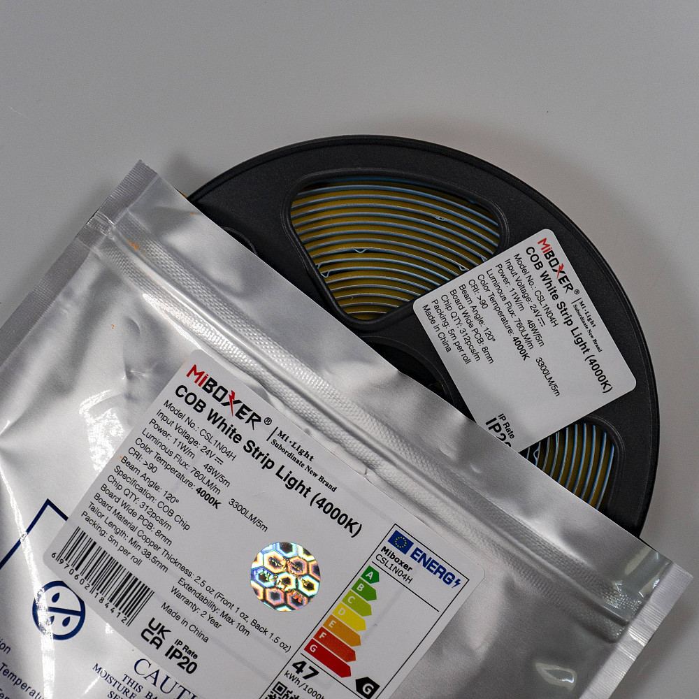 Miboxer LED стрічка COB Монохромна MI-LED-CSL1N04H 4000K 24VDC, IP20, 11 W/1M, 760LM/m (5M) Київ - фото 8
