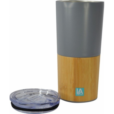 Термокружка Line Art Mao 500 мл сірий/бамбуковий (20201LA-07) Вінниця - фото 2