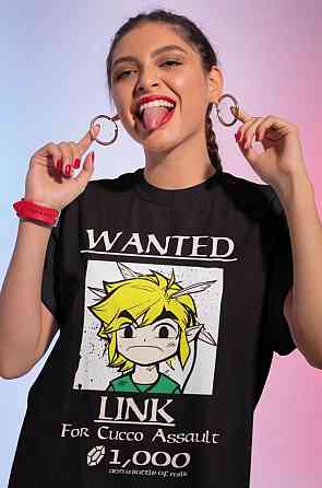 Футболка аниме Легенд Зелда Линк То оверсайз (S/M/L) Черний AnimeJ0977 Днепр