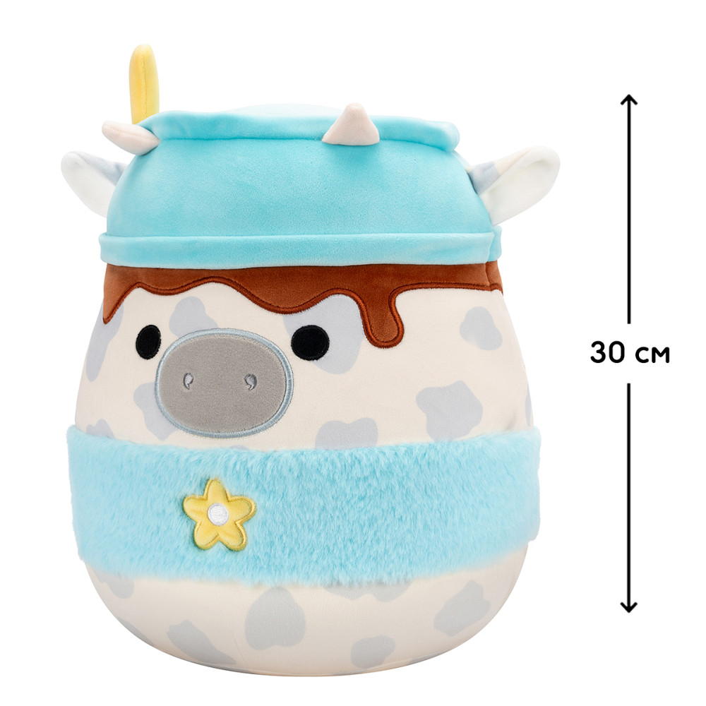 М'яка іграшка Squishmallows – Сіра корівка (30 cm) Днепр - изображение 2