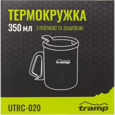 Чашка туристическая Tramp з поїлкою і защіпкою 350 мл Olive (UTRC-020-olive) Винница - изображение 5