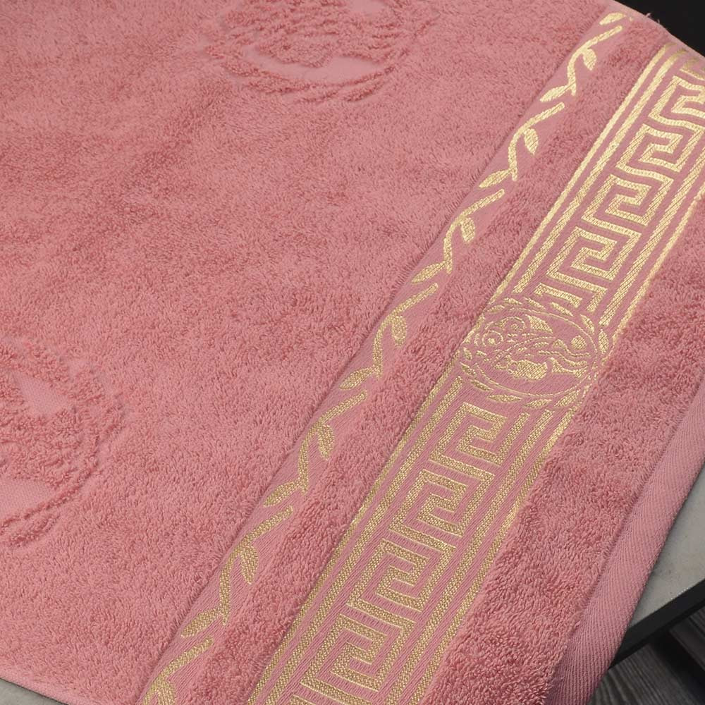 Банне махрове рушник GM Textile 70х140см Caesar 450г/м2 (Лососевий) Суми - фото 2