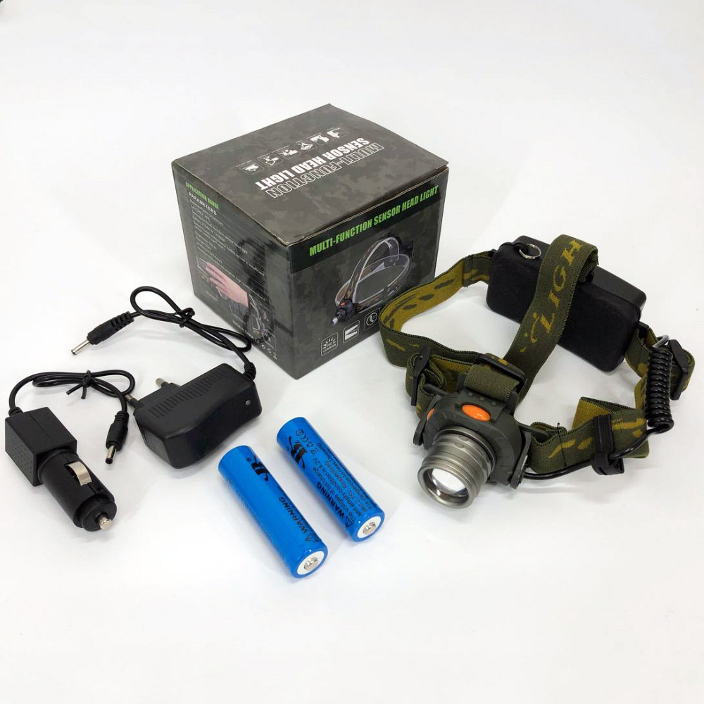 Налобный аккумуляторный фонарь на голову Bailong, Фонарь на голову аккумуляторный светодиодный мощный MJ-99 Львов - изображение 1