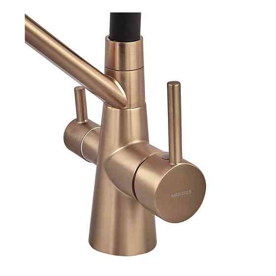 Змішувач для кухні Mixxus Premium Senna 021 Brushed Gold Refl.Black з виходом для питної води (MP6722) ( 26718 ) Харьков