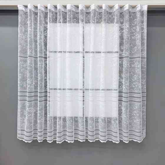 Тюль жаккард VR-Textil № 1602т Арка на кухню цвет белый 300х160 см (53-0120) Киев