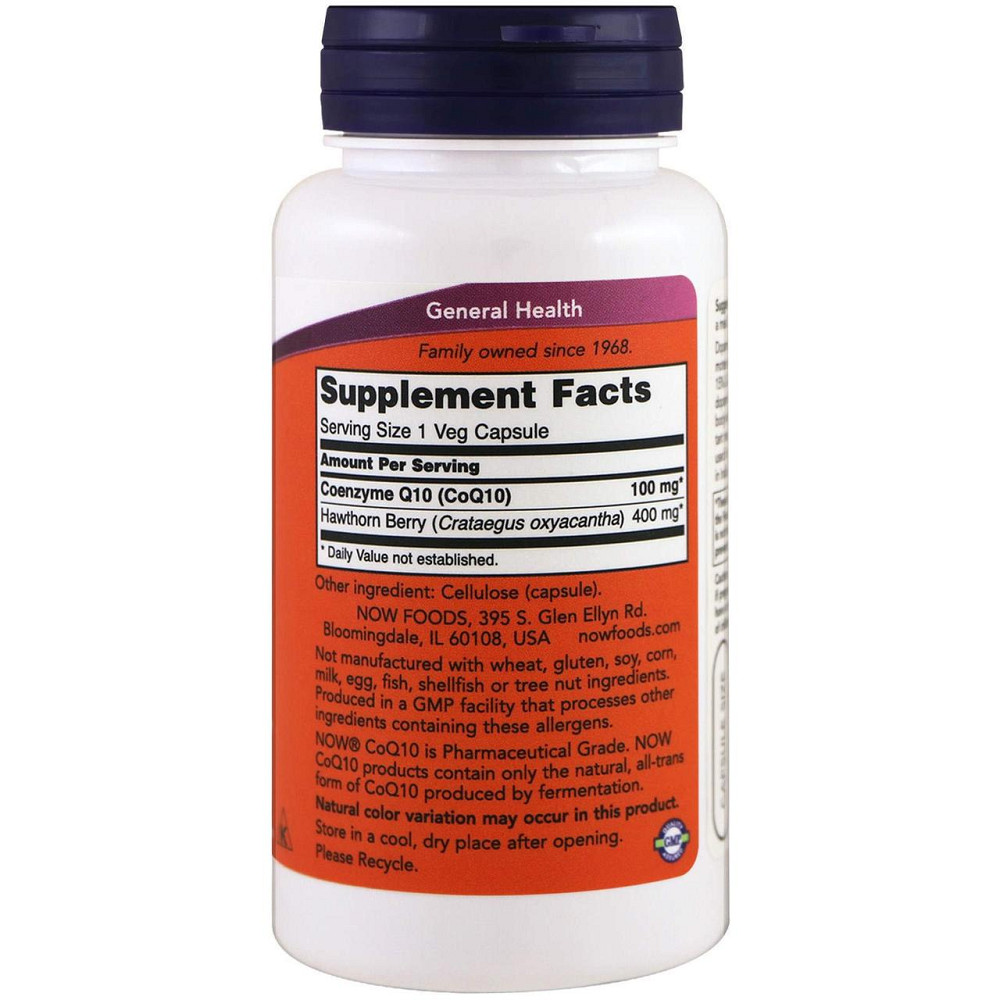 Коэнзим Q10 Now Foods CoQ10 100 мг 90 капс Киев - изображение 2