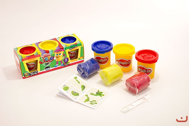 Набір креативної творчості "Тiсто для лiпки "Master Do" 3 банки*50г укр. (15), шт Київ - фото 1