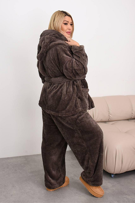 Женская пижама 3-ка 50-52, Шоколад Одесса - изображение 3