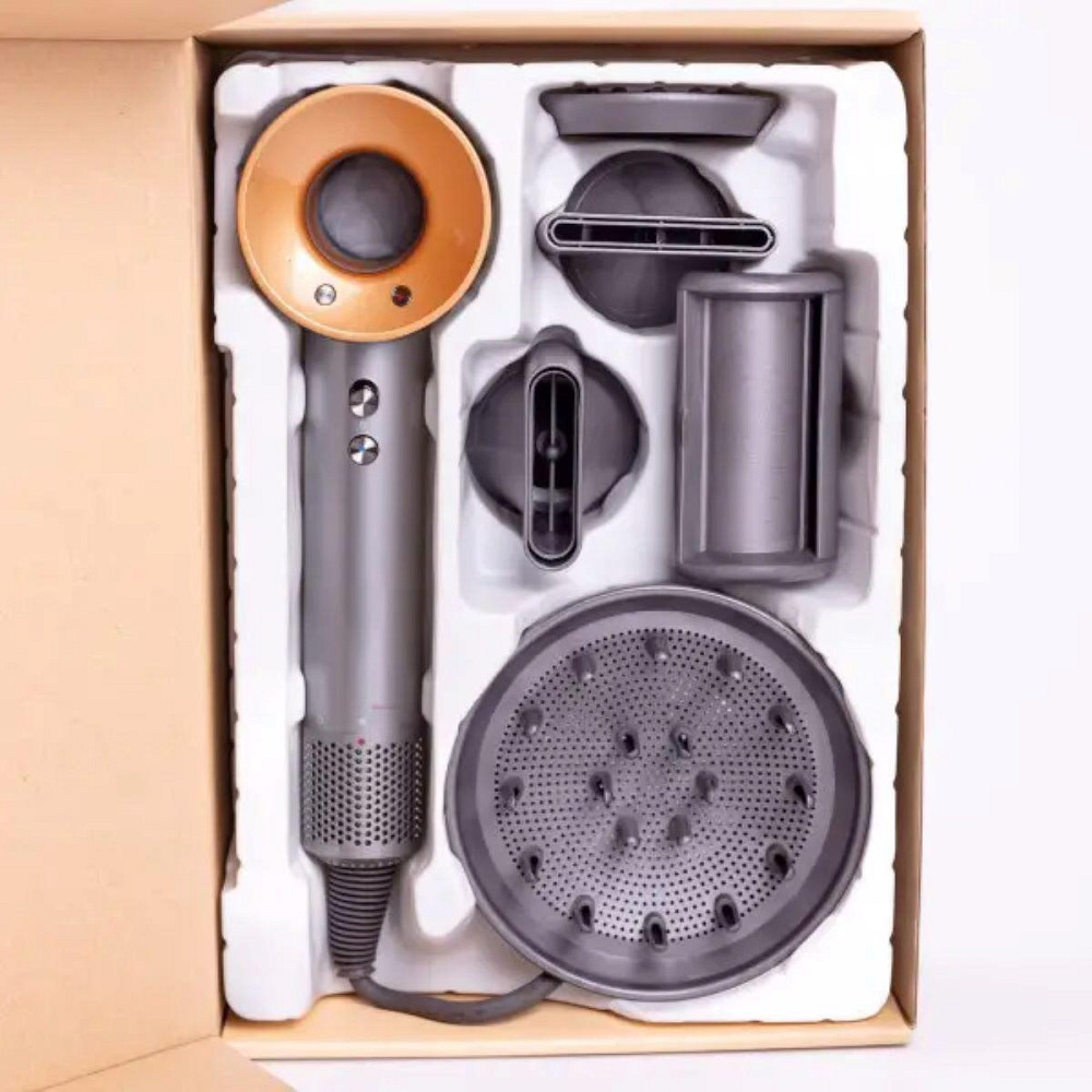 Фен стайлер для волосся 5 в 1 Supersonic Premium 1600 Вт 5 насадок 3 режими швидкості Золотий PH770GGOLD Київ - фото 6