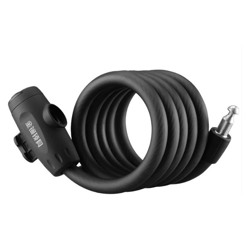 Замок тросовый велосипедный 1,5 м под ключ Feel Fit Бровары - изображение 2