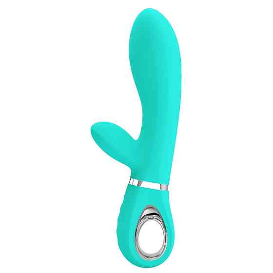 Вибратор с мягкой головкой и клиторальной стимуляцией Pretty Love - Thomas USB Green, BI-014621-3 Sex Aura Киев